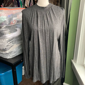 Women's George long sleeve Blouse, XL, Gray